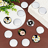 DIY Sublimation Blank Flat Round Brooch Pin Making Kit DIY-WH0430-387A-4