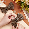 Leather Bowknot Shoe Decorations AJEW-WH0323-23E-3