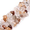 Chip Natural Rutilated Quartz Bead Strands G-L454-08-3