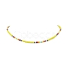 4Pcs 4 Color Glass Seed Beaded Necklaces Set for Women NJEW-TA00053-7