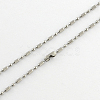 304 Stainless Steel Ball Chain Necklace Making NJEW-R225-04-2