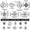 SUNNYCLUE 100Pcs 10 Styles Tibetan Style Alloy Connector Charms FIND-SC0008-18-2