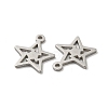 304 Stainless Steel Charms STAS-L022-035P-2