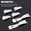 Unicraftale 6 Pcs 304 Stainless Steel Watch Band Clasps STAS-UN0031-04-4