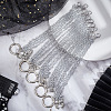 10Pcs 5 Style Butterfly with Skull Tibetan Style Alloy Boot Strap Chains FIND-AB00059-3