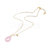 Brass Cubic Zirconia Pendant Necklace NJEW-JN03531-2