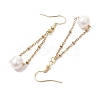 Natural Cultured Freshwater Pearl Dangle Earrings EJEW-JE05936-02-4