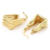 Rack Plating Brass Hoop Earrings EJEW-M223-07G-2