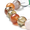 Natural Mixed Stone Beaded Stretch Bracelets BJEW-A117-E-39-3