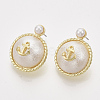(Jewelry Parties Factory Sale)Alloy Ear Studs PALLOY-S121-139-1