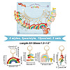 Alloy Enamel Pendant Stitch Markers HJEW-AB00345-2