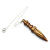 Natural Tiger Eye Dowsing Pendulum Big Pendants PW-WG71136-08-1