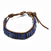 Cowhide Leather Cord Bracelets BJEW-R309-01A-12-1