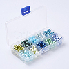 Mixed Pearlized Round Glass Pearl Beads HY-D0004-10mm-B-3