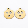 Ion Plating(IP) 201 Stainless Steel Pendants STAS-Q240-060G-1