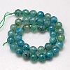 Natural Agate Round Beads Strand G-L084-10mm-53-3