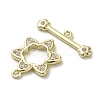 Brass Micro Pave Cubic Zirconia Toggle Clasps KK-C048-04A-G-3