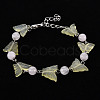 Butterfly Natural New Jade Beaded Bracelets for Girl Women BJEW-S145-002A-3