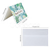 Envelope and Floral Pattern Thank You Cards Sets DIY-CP0001-82-2