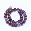 Natural Purple Lodolite Quartz/Purple Phantom Quartz Beads Strands G-J373-05A-12mm-2