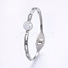 304 Stainless Steel Bangles BJEW-P223-11-2