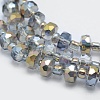 Electroplate Glass Beads Strands EGLA-G026-HP02-2