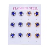 304 Stainless Steel Stud Earrings EJEW-L251-A04-2