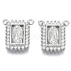 Brass Micro Pave Cubic Zirconia Pendants ZIRC-S061-196P-NF-1