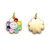 Brass Enamel Charms KK-O135-01B-2