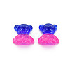 Transparent Two-Tone Resin Cabochons CRES-S308-059-2