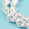 Electroplated Shell Pearl Beads Strands BSHE-M035-01A-05-3