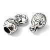 Tibetan Style 304 Stainless Steel Spring Gate Rings FIND-Z046-06AS-02-3