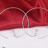 925 Sterling Silver Hoop Earrings EJEW-BB47778-A-2