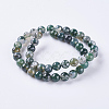 Natural Moss Agate Beads Strands G-L470-31-8mm-2
