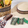 FINGERINSPIRE 14M 4 Colors Ethnic Style Embroidery Polyester Ribbons OCOR-FG0001-48-4