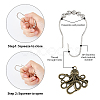SUPERFINDINGS 12Pcs Iron Shower Curtain Rings for Bathroom AJEW-FH0003-37AB-3
