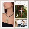 Nbeads 3Pcs 3 Style Zinc Alloy Enamel Big Pendants FIND-NB0004-93-6