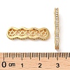 Brass Micro Pave Cubic Zirconia Multi-Strand Links KK-P239-03A-G-3