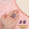 Butterfly with Ribbon Shape Enamel Pin JEWB-WH0023-45-5