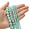 Dyed Glass Pearl Round Beads Strands HY-X0001-01-3