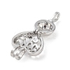 Alloy Bead Cage Pendants FIND-M012-01K-P-2