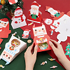 BENECREAT 24Pcs 4 Styles Christmas Folding Gift Boxes CON-BC0007-09-3