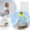 DELORIGIN 11Pcs 11 Colors Lucky Bag Shape Glass Cork Bottles Ornament AJEW-DR0001-01-7