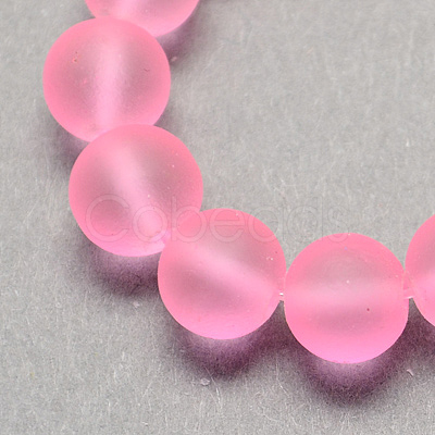 Transparent Glass Bead Strands GLAA-S031-12mm-20-1