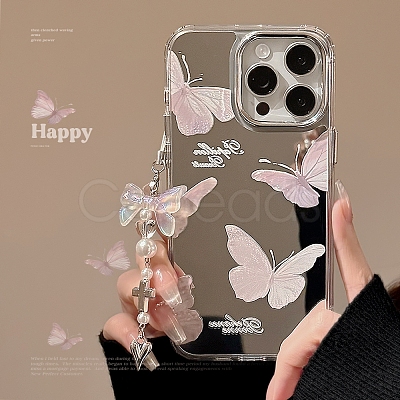 Ins mirror Butterfly Cartoon Shell TPU Plastic Mobile Phone Cover PW-WGD834D-05-1