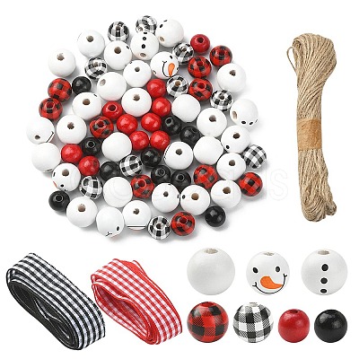 DIY Christmas Snowman Pendant Decoration Making Kit DIY-YW0007-36-1