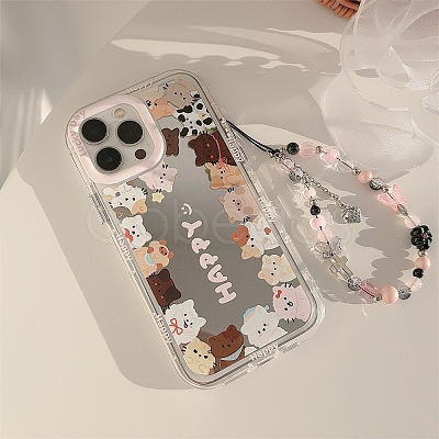 Cat Mirrored Axrylic Mobile Phone Cover PW-WG472D8-06-1