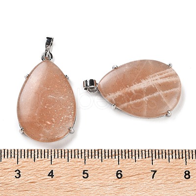 Natural Sunstone Pendants G-U002-01P-E-1