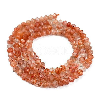 Natural Sunstone Beads Strands G-L597-B02-02-1