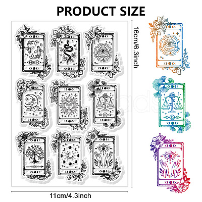 Custom PVC Plastic Clear Stamps DIY-WH0618-0124-1